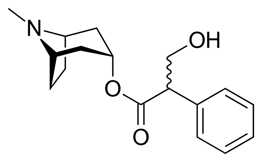 Struktur von Atropin