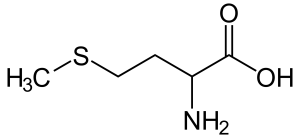 Struktur von Methionin