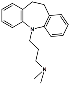 Struktur von Imipramin